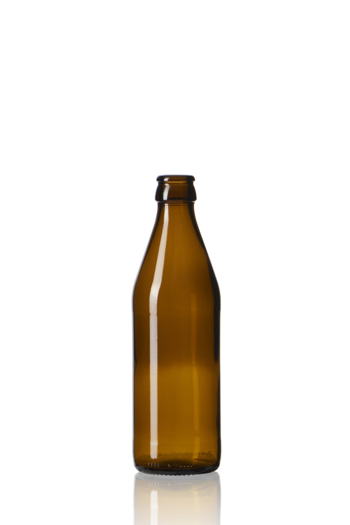 Beer bottle craft 330ml crown glass amber